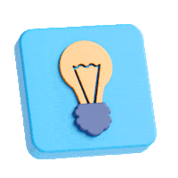VismeApp idea startup lightbulb good idea Sticker