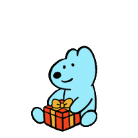 eteecy love flower surprise puppy Sticker