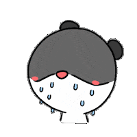 Nervous Panda Sticker