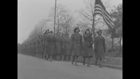 Marching American Flag GIF by US National Archives