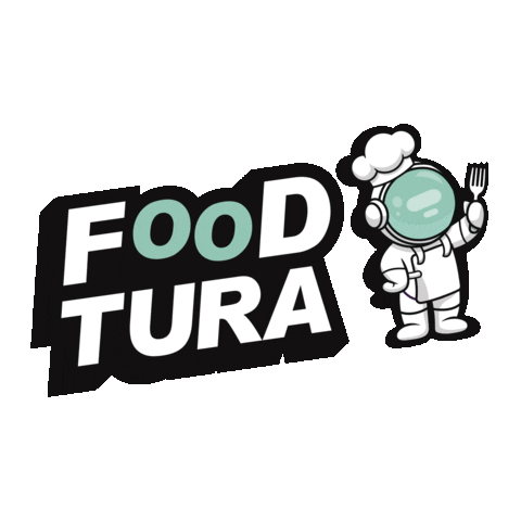 Foodtura food catering astronauta street food Sticker