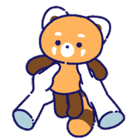 Happy Red Panda Sticker by PlayDappTown