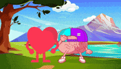 Beautiful Life Heart GIF by BigBrains