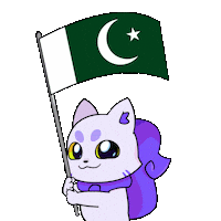 Flag Cricket Sticker by Lucky Kat Studios
