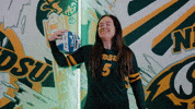 Volleyball Bison GIF by NDSU Athletics