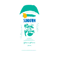 SundownBr beach kids family mar Sticker
