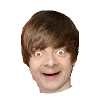 Mr Bean Justin Sticker by imoji