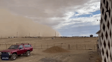 Massive Wall of Dust Moves Toward Northern New Mexico Town