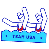 Summer Olympics Swimming Sticker by Team USA