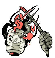 Japan Burn Sticker by Fivust