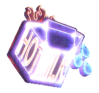 youlikehotmilk rock neon punk emo Sticker