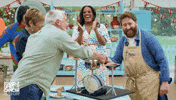 React Win GIF by The Great British Bake Off