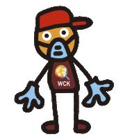 worldcentralkitchen disaster relief jose andres masky wck Sticker