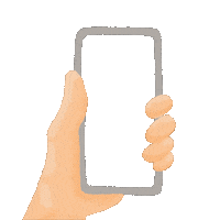 FathiyyaNisa hand frame smartphone handphone Sticker