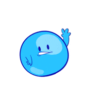 Happy Blue Ball GIF