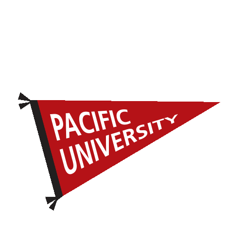 pu pennant Sticker by Pacific University