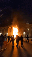Fire Engulfs Bordeaux City Hall Amid French Protests
