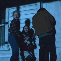 WolfManMovie scary scared blumhouse julia garner GIF