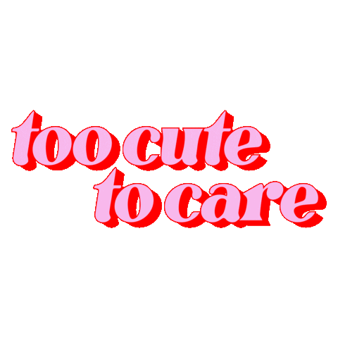 Too Cute Love Sticker