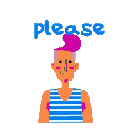Please Please Help Sticker by Bombay Softwares