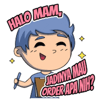 Halo Mam Jadinya Mau Order Apa Nih Sticker by Mamasewa