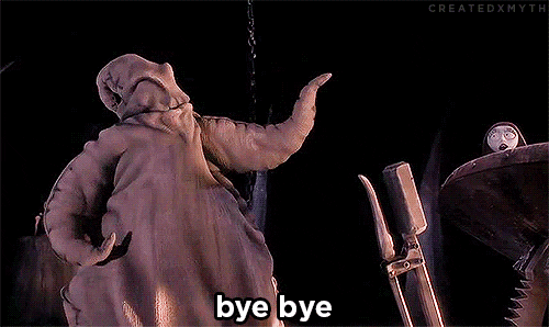 Tim Burton Goodbye GIF