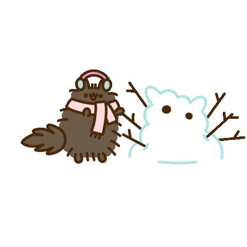 Snow Day Friends Sticker by Pusheen