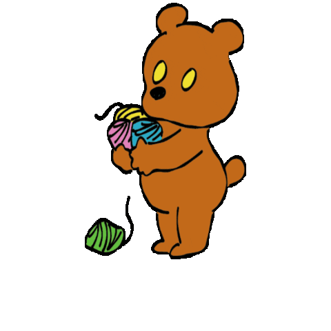 Bear Yarn Sticker by CHEBLO