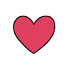 I Love You Heart Sticker by Gwyneth Draws
