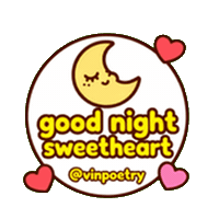 Good Night My Love Sticker