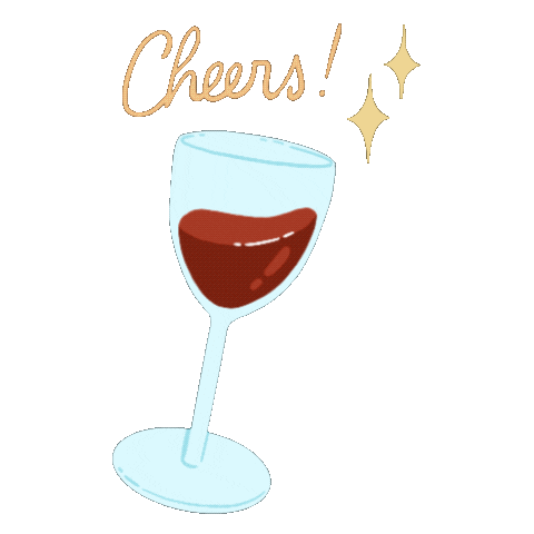Glass Of Wine Drinking Sticker