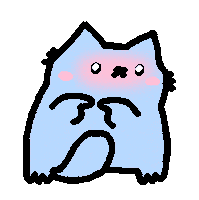 Cat Blushing Sticker by sillynub