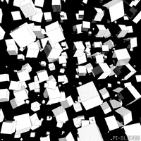 pislices loop 3d trippy black and white GIF