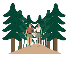 Australia Hiking Sticker by Hinterland Tourism Sunshine Coast