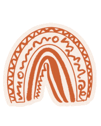 aglaecreativeco happy excited rainbow sun Sticker