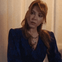Blue Dress Look GIF