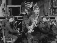 NationalWWIMuseum black and white jazz military footage GIF