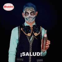 SidralMundet drink cheers apple skull GIF