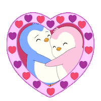 I Love You Kiss Sticker by Pudgy Penguins