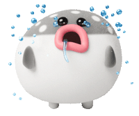 Sad Character Sticker