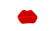 Red Lips Wow Sticker by youmotion.com