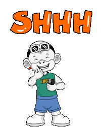 Silence Shut Up Sticker by Zhot
