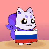 Russian Flag GIF by Lucky Kat Studios