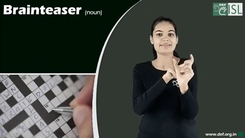 Sign Language Brainteaser GIF by ISL Connect