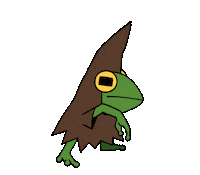 elmrealm dance magic frog wizard Sticker