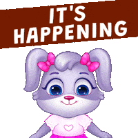 Excited Here We Go Sticker by Lucas and Friends by RV AppStudios