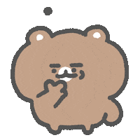 Bored Bear Sticker