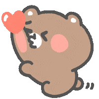 Bear Kiss Sticker