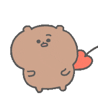 In Love Bear Sticker