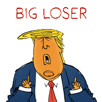 Donald Trump Sticker by Luke Alexander